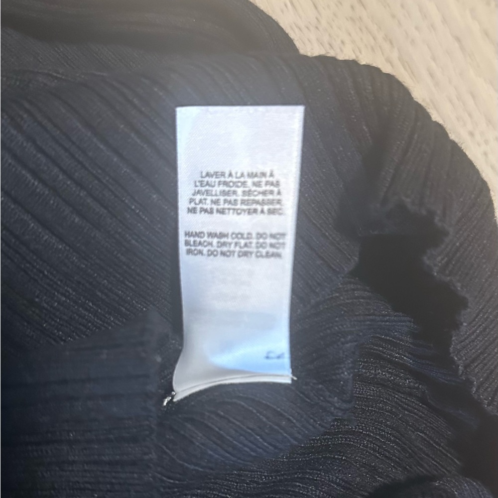 Black Tie-Back Turtleneck Sweater - Picture 7 of 7